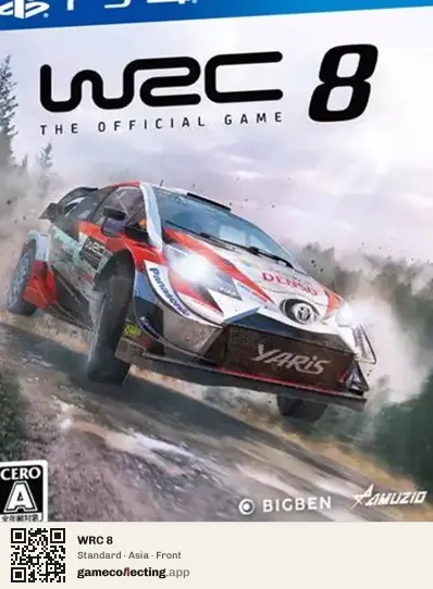 WRC 8 PlayStation 4, Asia box front