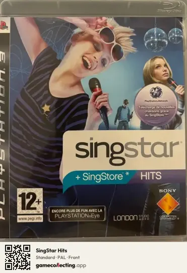 SingStar Hits PlayStation 3, PAL box front