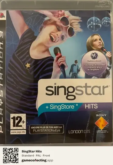 SingStar Hits PlayStation 3, PAL box front