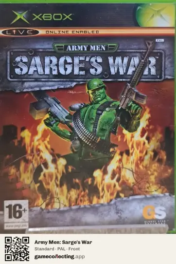 Army Men: Sarge's War Xbox, PAL box front
