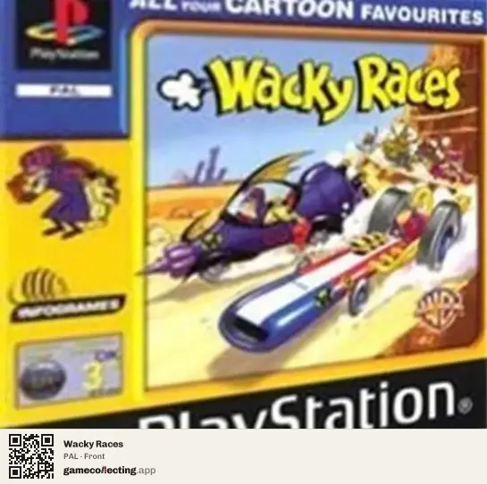 Wacky Races PlayStation, PAL box front