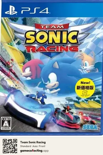 Team Sonic Racing PlayStation 4, Asia box front