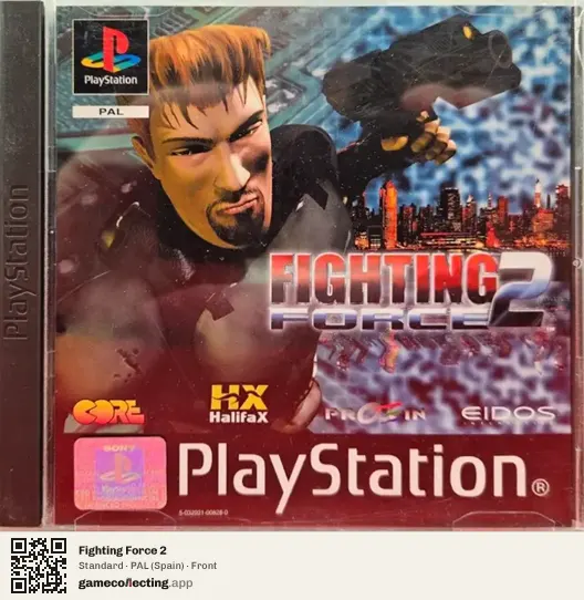 Fighting Force 2 PlayStation, Spain box front
