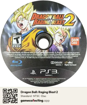 Dragon Ball: Raging Blast 2 PlayStation 3, NTSC disc