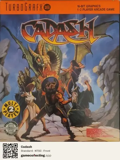 Cadash TurboGrafx-16, NTSC box front