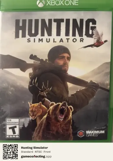 Hunting Simulator Xbox One, NTSC box front