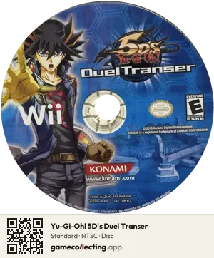 Yu-Gi-Oh! 5D's Duel Transer Nintendo Wii, NTSC disc