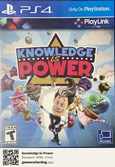 Knowledge Is Power PlayStation 4, NTSC box front
