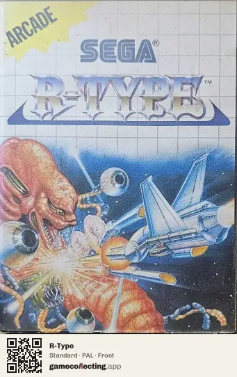 R-Type Sega Master System, PAL box front