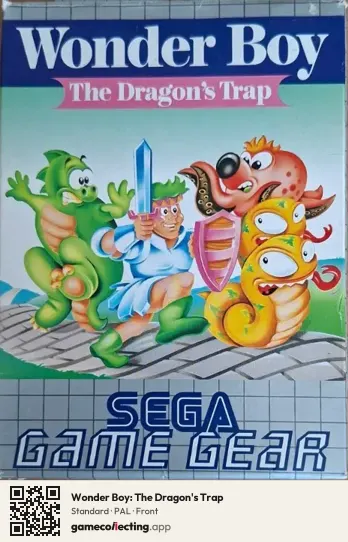 Wonder Boy: The Dragon's Trap Sega Game Gear, PAL box front