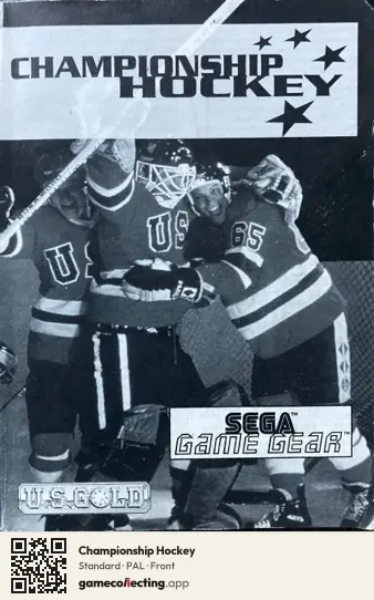 Championship Hockey Sega Game Gear, PAL box front