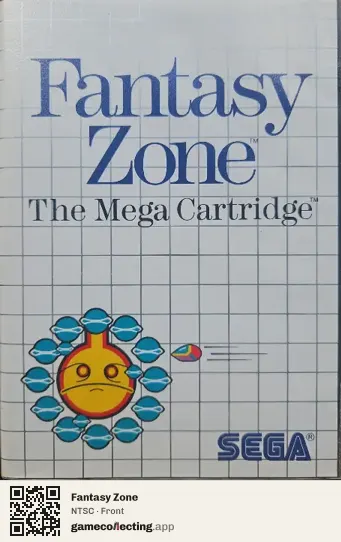 Fantasy Zone Sega Master System, NTSC box front