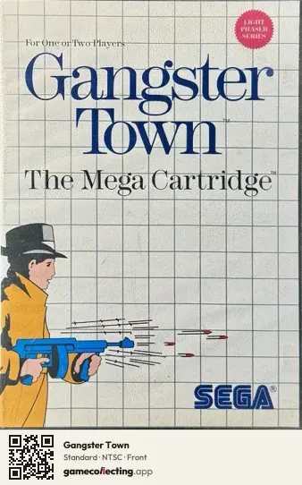 Gangster Town Sega Master System, NTSC box front