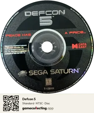 Defcon 5 Sega Saturn, NTSC disc