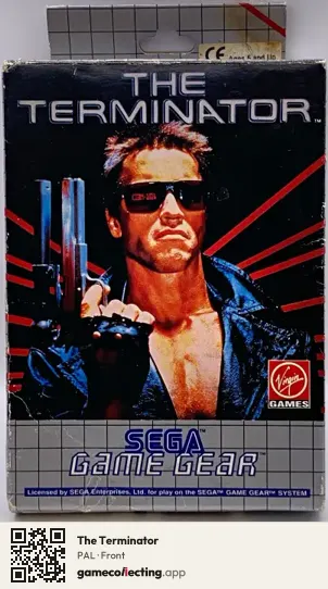 The Terminator Sega Game Gear, PAL box front