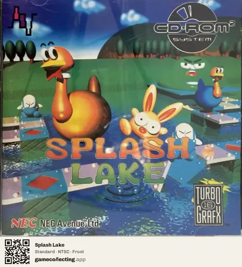 Splash Lake TurboGrafx-CD, NTSC box front