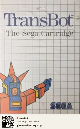 TransBot Sega Master System, PAL box front