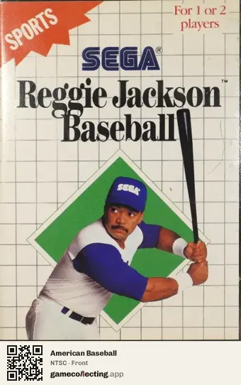 American Baseball Sega Master System, NTSC box front