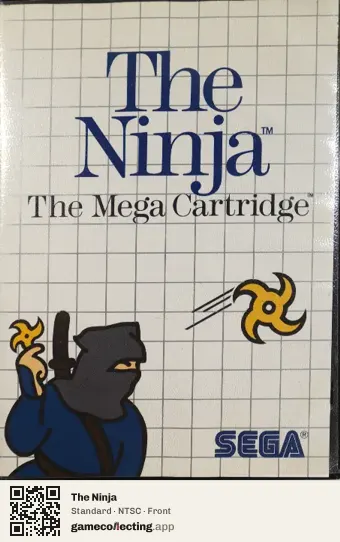 The Ninja Sega Master System, NTSC box front