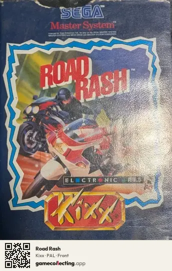 Road Rash Sega Master System, PAL box front