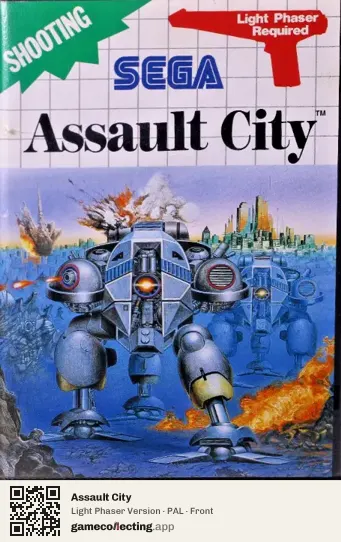 Assault City Sega Master System, PAL box front