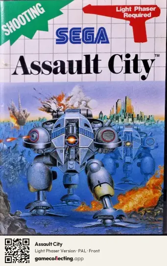 Assault City Sega Master System, PAL box front