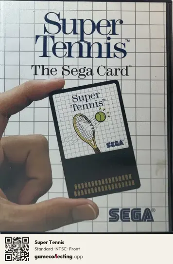 Super Tennis Sega Master System, NTSC box front