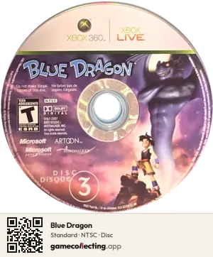 Blue Dragon Xbox 360, NTSC disc