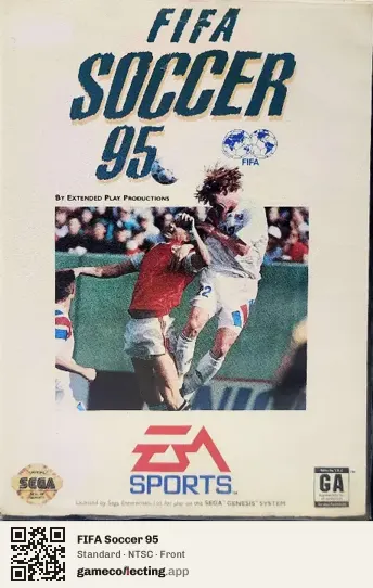 FIFA Soccer 95 Sega Mega Drive / Genesis, NTSC box front