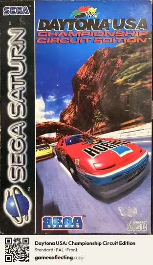 Daytona USA: Championship Circuit Edition Sega Saturn, PAL box front
