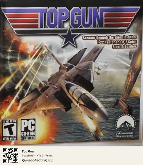 Top Gun Computer, NTSC box front