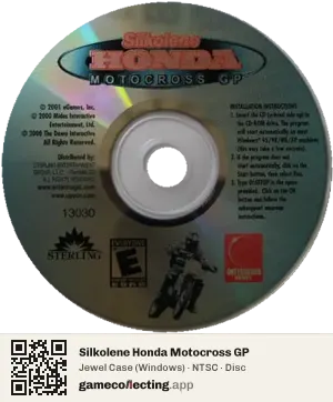 Silkolene Honda Motocross GP Computer, NTSC disc