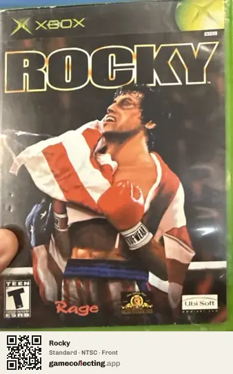 Rocky Xbox, NTSC box front