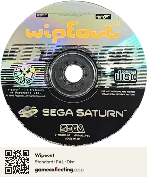 Wipeout Sega Saturn, PAL disc