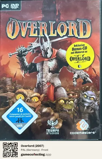 Overlord (2007) Computer, Germany box front