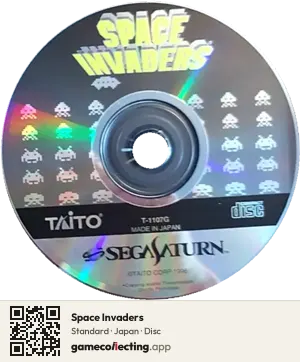 Space Invaders Sega Saturn, Japan disc