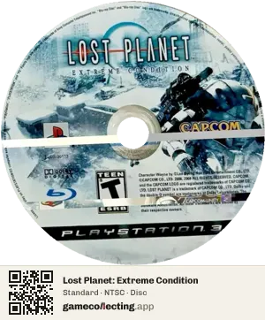Lost Planet: Extreme Condition PlayStation 3, NTSC disc