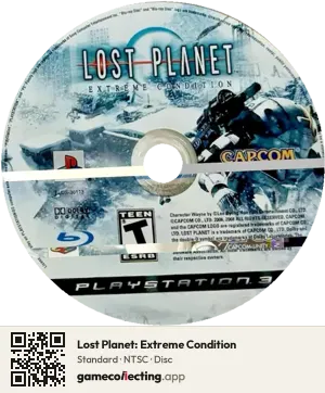 Lost Planet: Extreme Condition PlayStation 3, NTSC disc