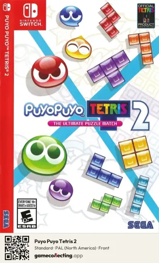 Puyo Puyo Tetris 2 Nintendo Switch, North America box front