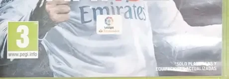 FIFA 18, the PEGI square on its front