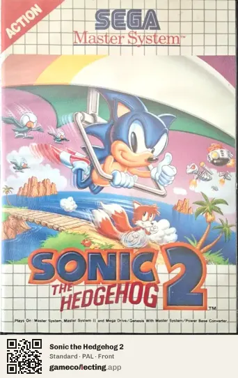 Sonic the Hedgehog 2 Sega Master System, PAL box front
