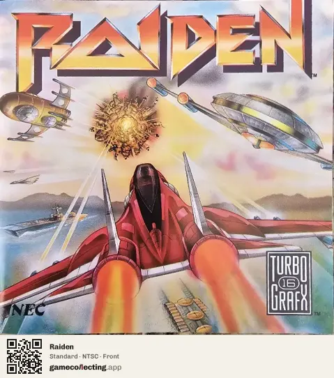 Raiden TurboGrafx-16, NTSC box front