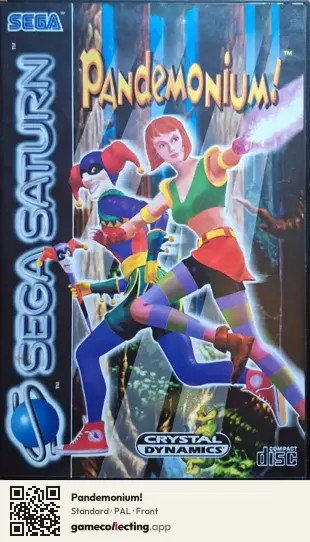 Pandemonium! Sega Saturn, PAL box front