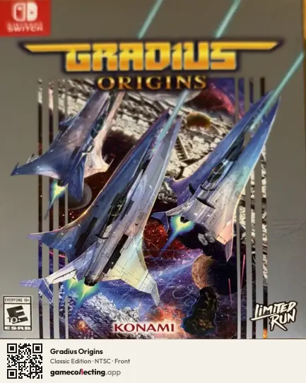 Gradius Origins Nintendo Switch, NTSC box front