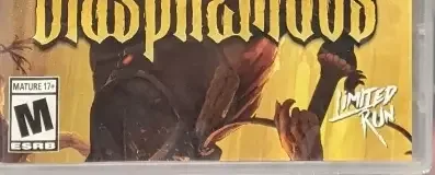 Blasphemous, the ESRB box on its front