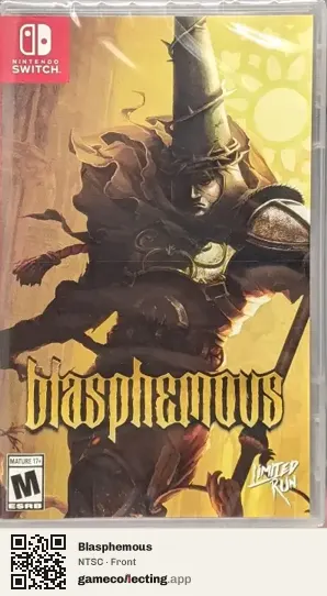 Blasphemous Nintendo Switch, NTSC box front