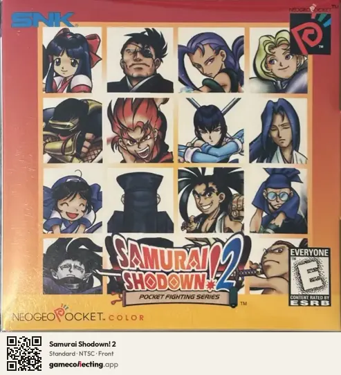 Samurai Shodown! 2 Neo Geo Pocket Color, NTSC box front