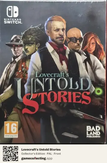 Lovecraft's Untold Stories Nintendo Switch, PAL box front