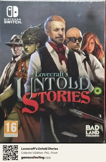 Lovecraft's Untold Stories Nintendo Switch, PAL box front