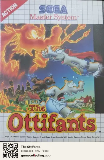 The Ottifants Sega Master System, PAL box front